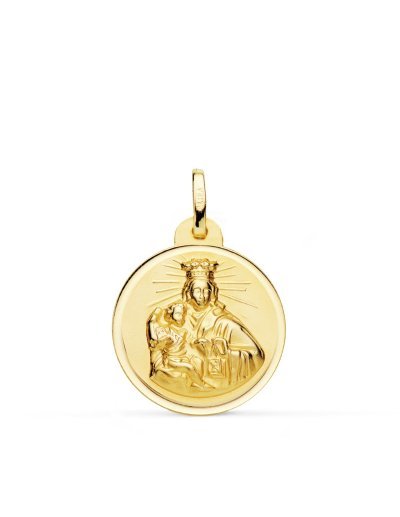 18K MEDALLA VIRGEN MARIA...