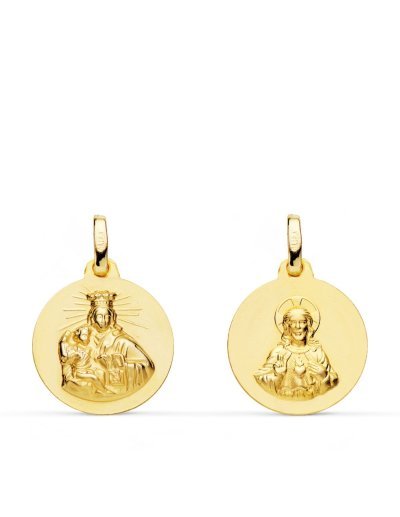 18K ESCAPULARIO VIRGEN DEL...
