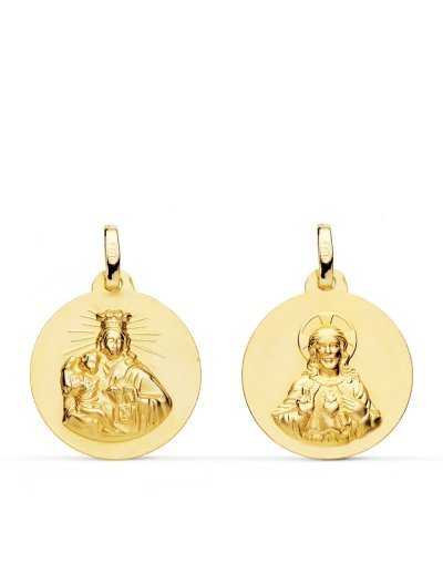 18K ESCAPULARIO VIRGEN DEL...