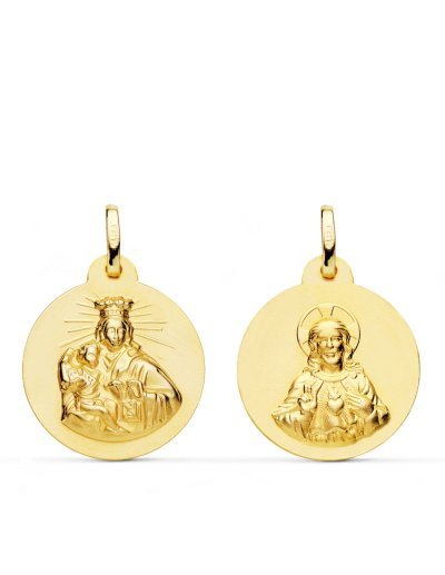 18K ESCAPULARIO VIRGEN DEL...
