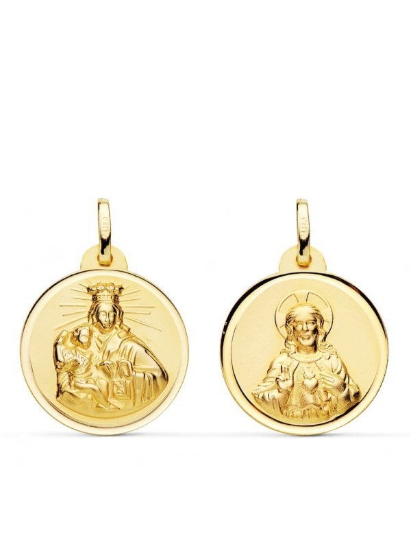 18K ESCAPULARIO VIRGEN DEL CARMEN...