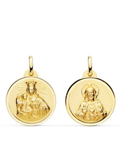 18K ESCAPULARIO VIRGEN DEL...