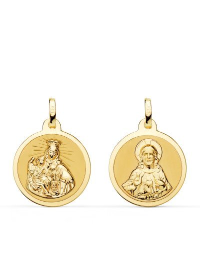 18K ESCAPULARIO VIRGEN DEL...