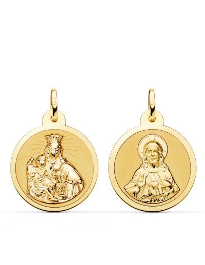 18K ESCAPULARIO VIRGEN DEL...