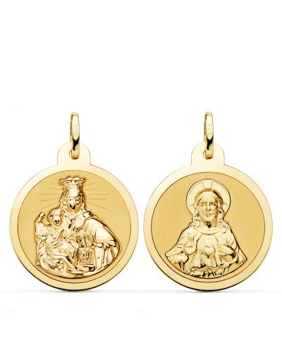 18K ESCAPULARIO VIRGEN DEL...