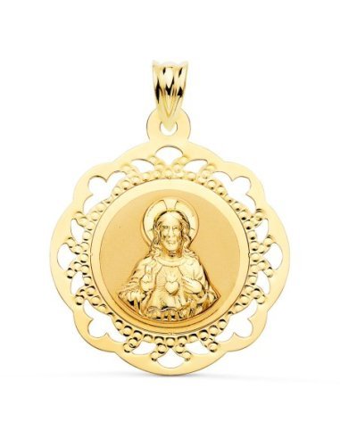 18K ESCAPULARIO VIRGEN DEL CARMEN Y...