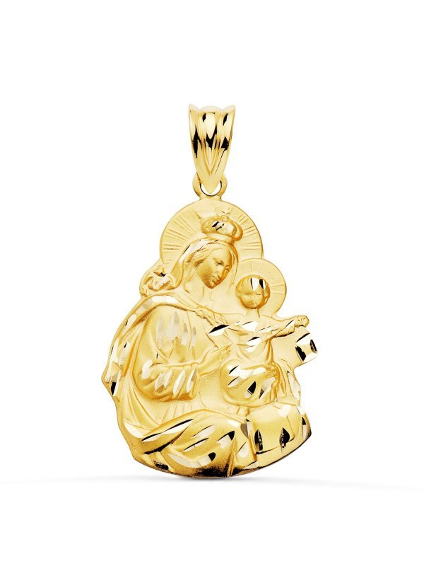 18K MEDALLA VIRGEN DEL CARMEN SILUETA...