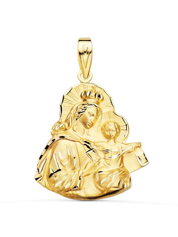 18K MEDALLA VIRGEN DEL CARMEN SILUETA...