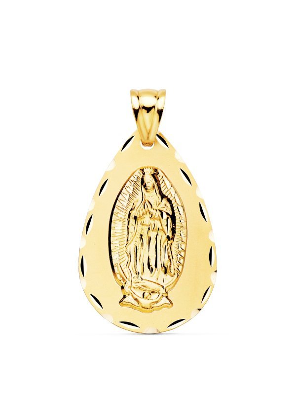 18K MEDALLA VIRGEN DE GUADALUPE TALLA...