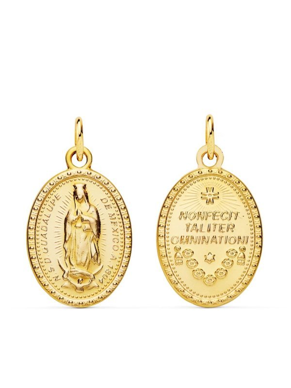 18K ESCAPULARIO VIRGEN DE GUADALUPE...