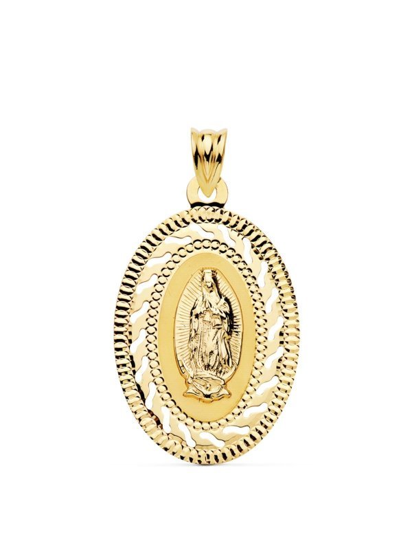 18K MEDALLA ORO AMARILLO VIRGEN...