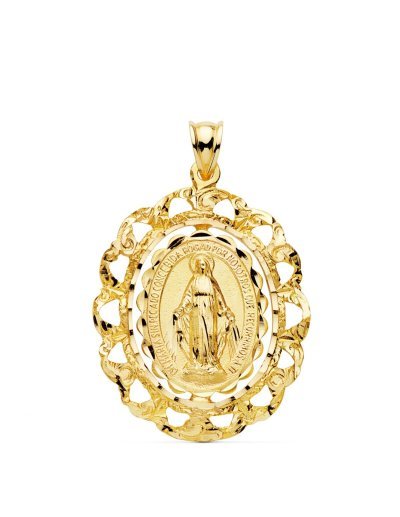 18K MEDALLA ORO AMARILLO...