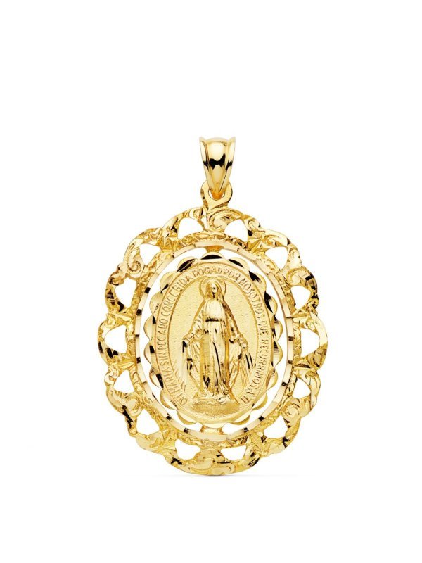 18K MEDALLA ORO AMARILLO VIRGEN...