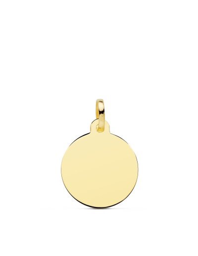 18K CHAPA DISCO LISO EN...
