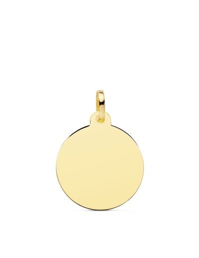 18K CHAPA DISCO LISO BRILLO...