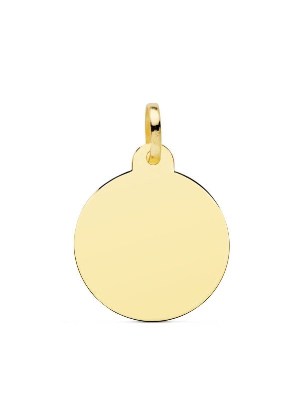 18K CHAPA ORO AMARILLO DISCO LISO...