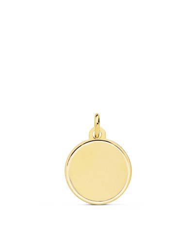 18K CHAPA DISCO MATE BISEL...