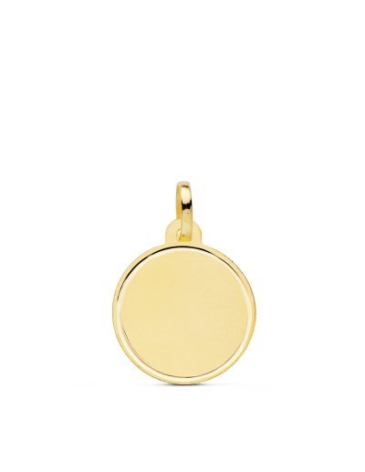 18K CHAPA DISCO MATE BISEL...