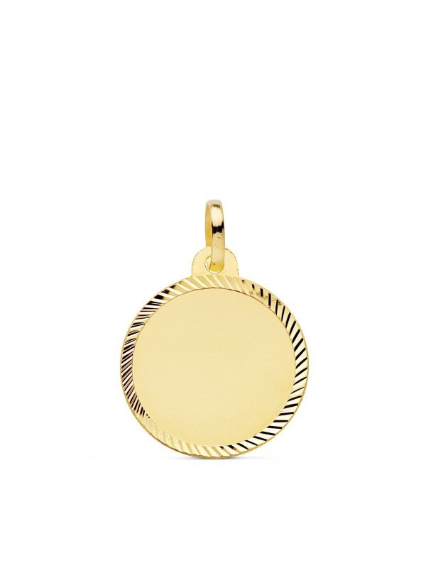 18K CHAPA DISCO LISO MATE HELICE 18 MM