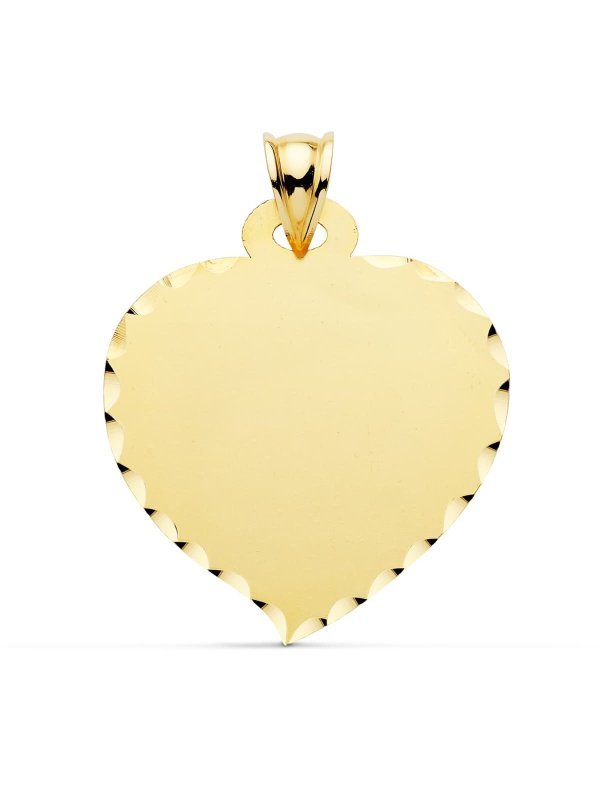 18K CHAPA CORAZON GRANDE 32X28 MM...