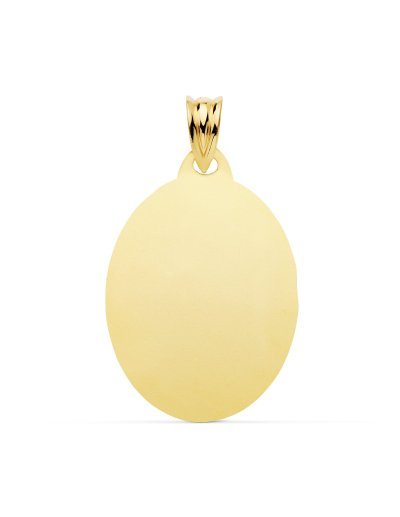 18K CHAPA OVAL ORO AMARILLO...