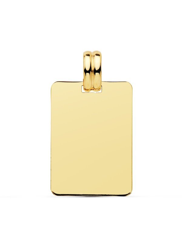 18K CHAPA ORO AMARILLO LISA EN BRILLO...