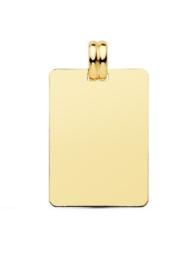 18K CHAPA LISA 28X20 MM