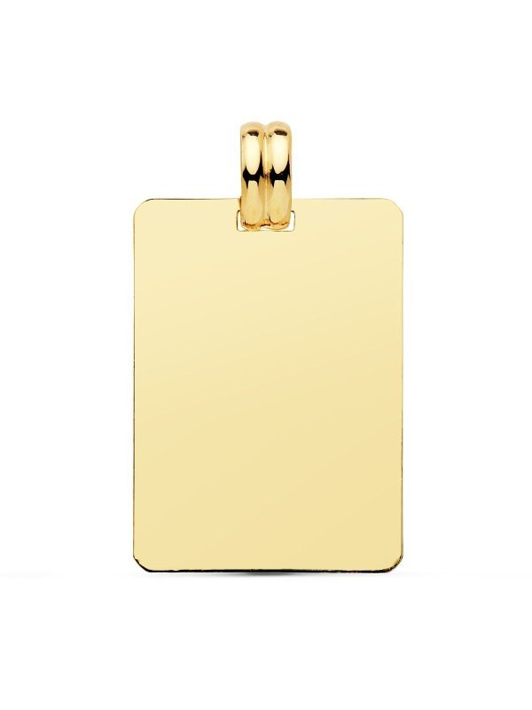18K CHAPA LISA 28X20 MM