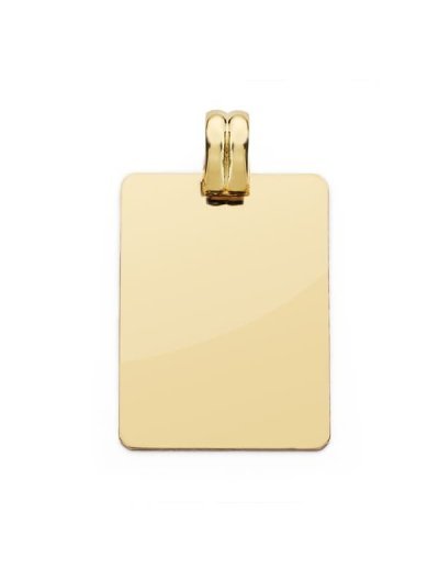 18K CHAPA LISA 28X20 MM