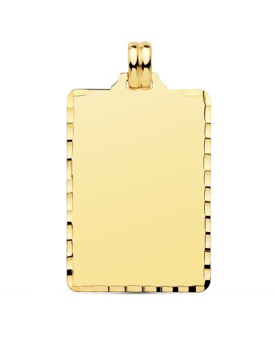 18K CHAPA TALLADA 36X23 MM
