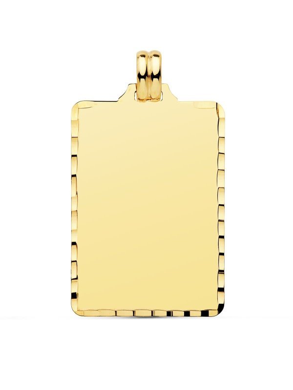 18K CHAPA TALLADA 36X23 MM