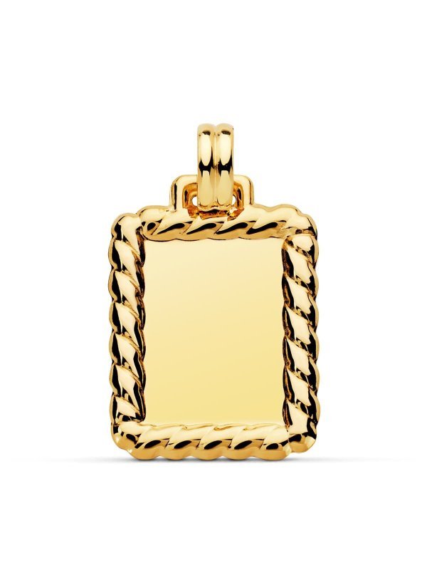 18K CHAPA ORO AMARILLO EN BRILLO CON...