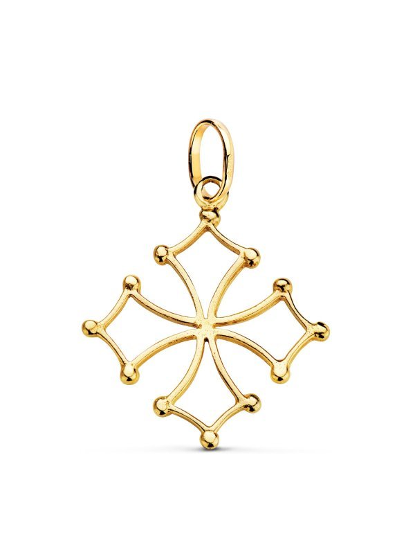 18K CRUZ DE OCCITANIA ORO AMARILLO....