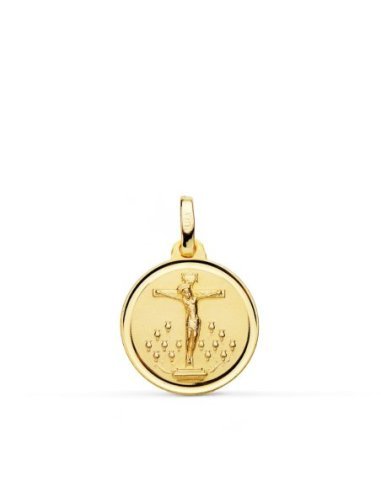 18K MEDALLA CRISTO DE LA LAGUNA BISEL...