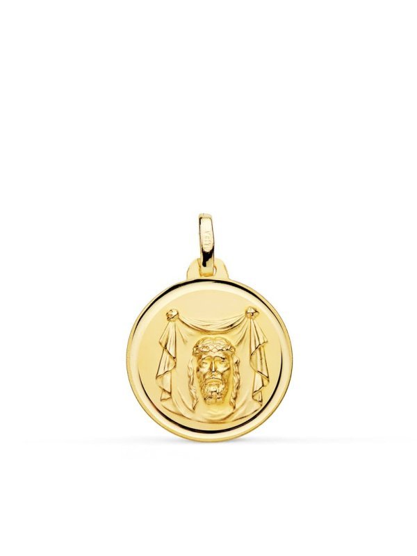 18K MEDALLA SANTA FAZ BISEL 18 MM