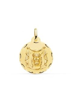 18K MEDALLA SANTA FAZ...