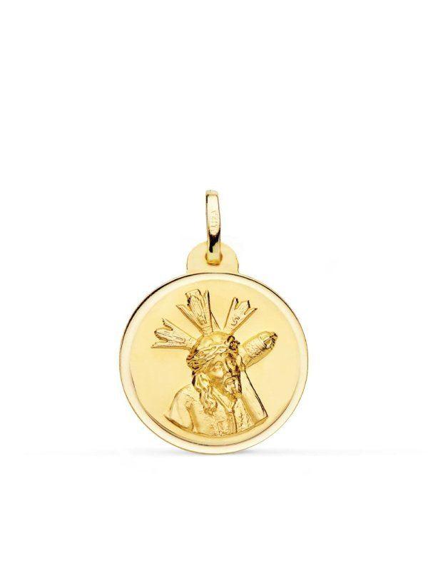 18K MEDALLA CRISTO DEL GRAN PODER...