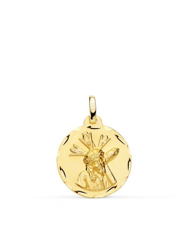 18K MEDALLA CRISTO DEL GRAN PODER...