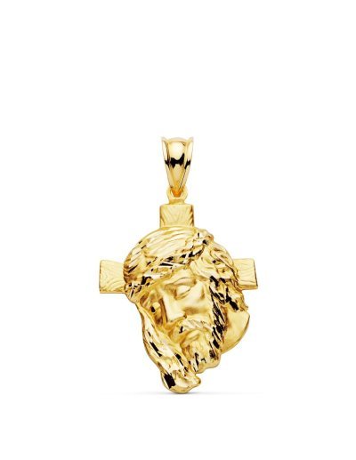 18K CABEZA CRISTO CRUZ...