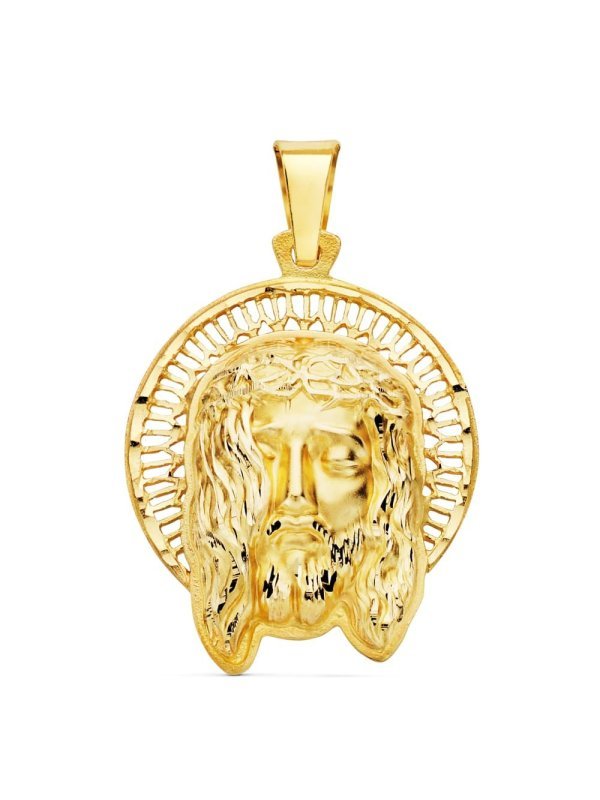 18K COLGANTE CABEZA CRISTO ORLA 29X25 MM