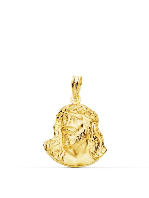18K CABEZA CRISTO DE MURILLO 20X16 MM