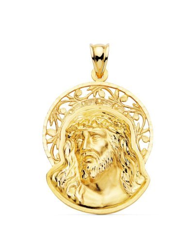 18K COLGANTE CABEZA CRISTO...