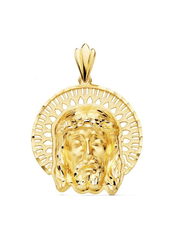 18K COLGANTE CABEZA DE CRISTO ORLA...