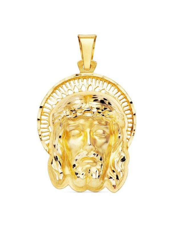 18K COLGANTE ORO AMARILLO CABEZA DE...