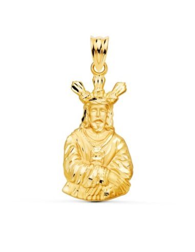 18K MEDALLA CRISTO CAUTIVO SILUETA...