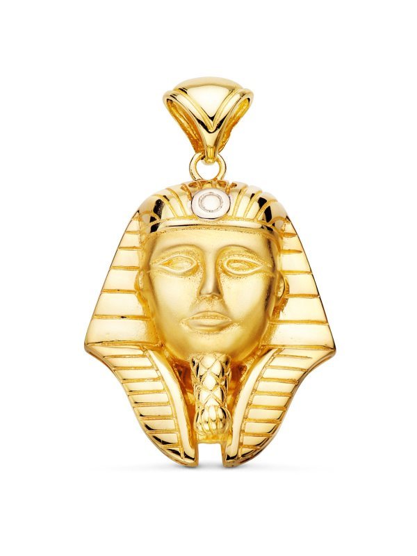 18K COLGANTE ORO BICOLOR TUTANKAMON...