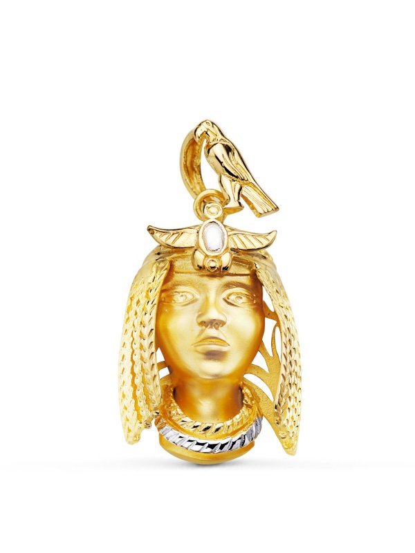18K COLGANTE ORO BICOLOR NEFERTARI...