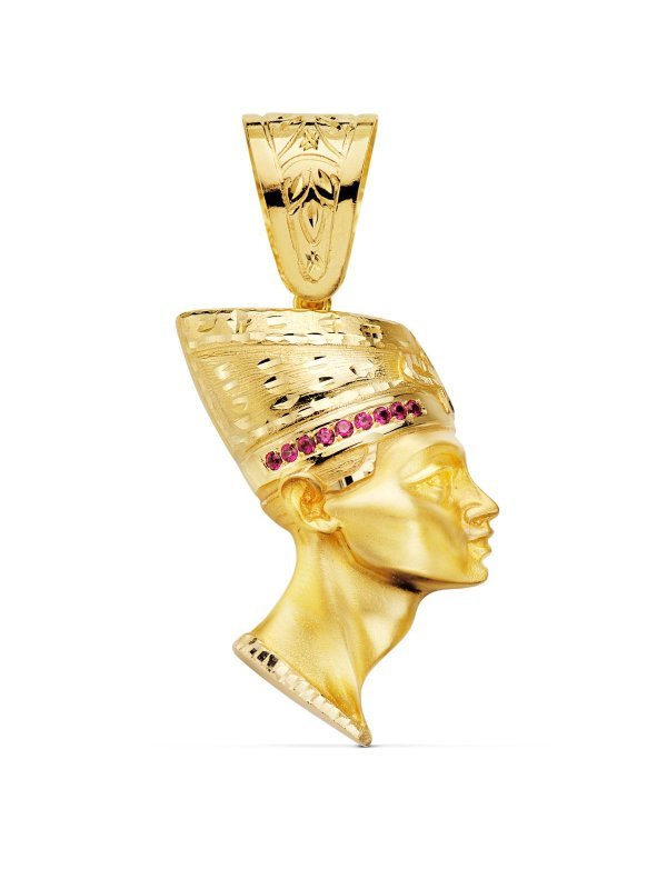 18K COLGANTE ESFINGE NEFERTITI...