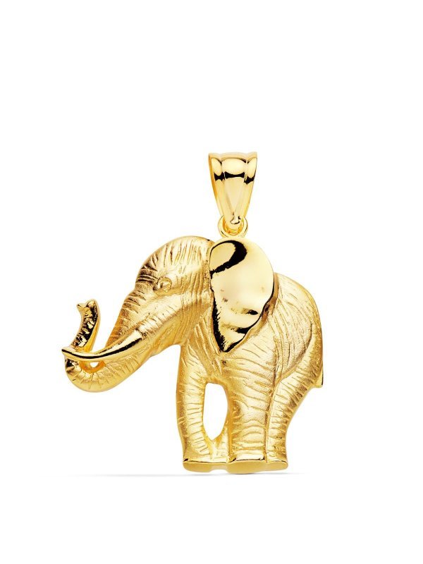18K COLGANTE ELEFANTE SILUETA 32X30 MM