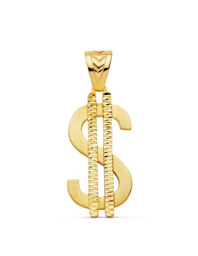 18K COLGANTE SIMBOLO DOLAR....
